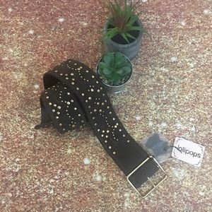 Lollipops Paris leather studded belt